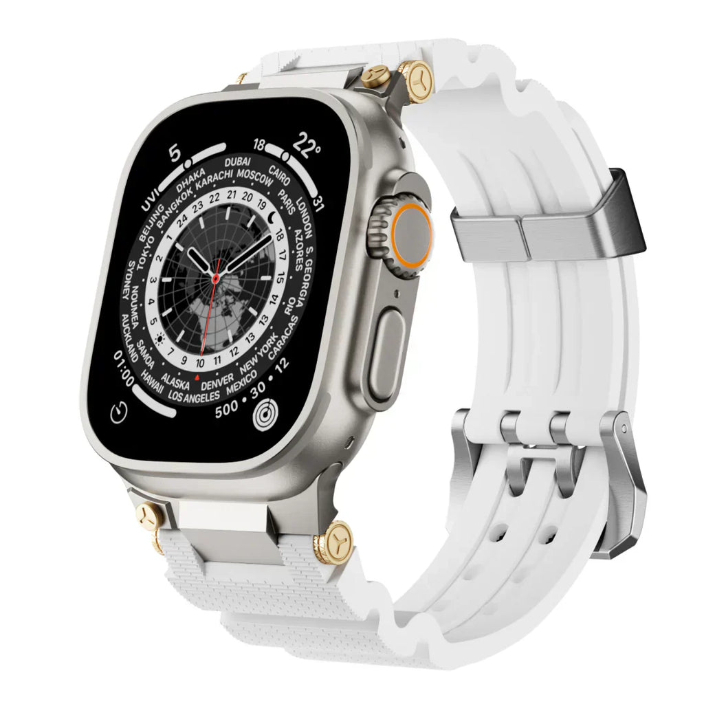 Tali Silikon ArloGear Dengan Reka Bentuk Gaya Mekanikal Untuk Apple Watch