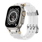 Tali Silikon ArloGear Dengan Reka Bentuk Gaya Mekanikal Untuk Apple Watch