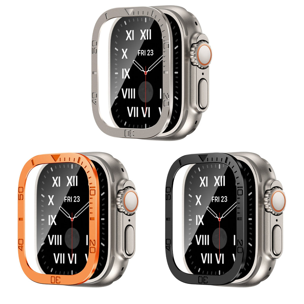 Vellon Vollflächiger gehärteter Glas-Schutz für Apple Watch Ultra 2 und Ultra