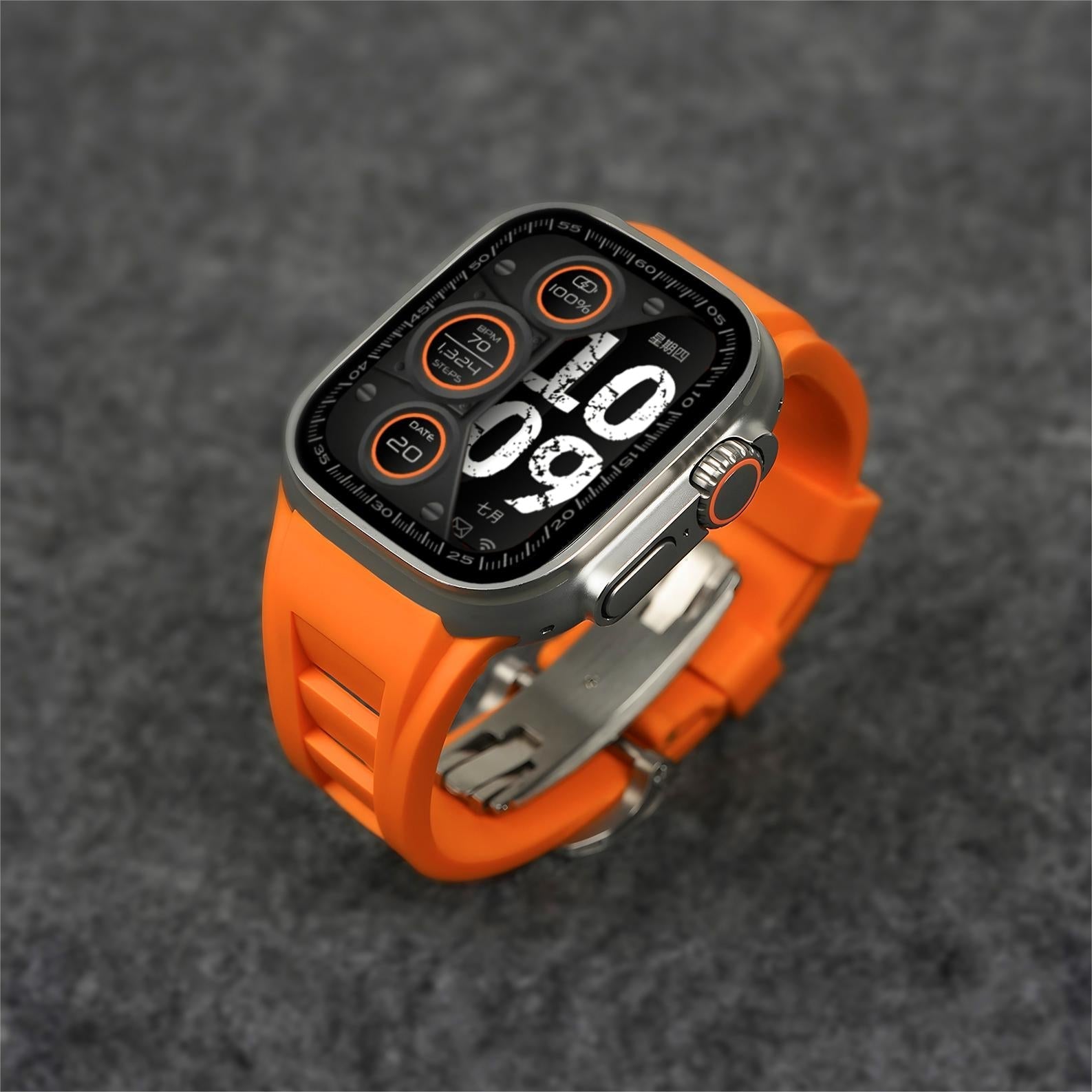 Zephra Sport FKM Replacement Band For Apple Watch Accessory