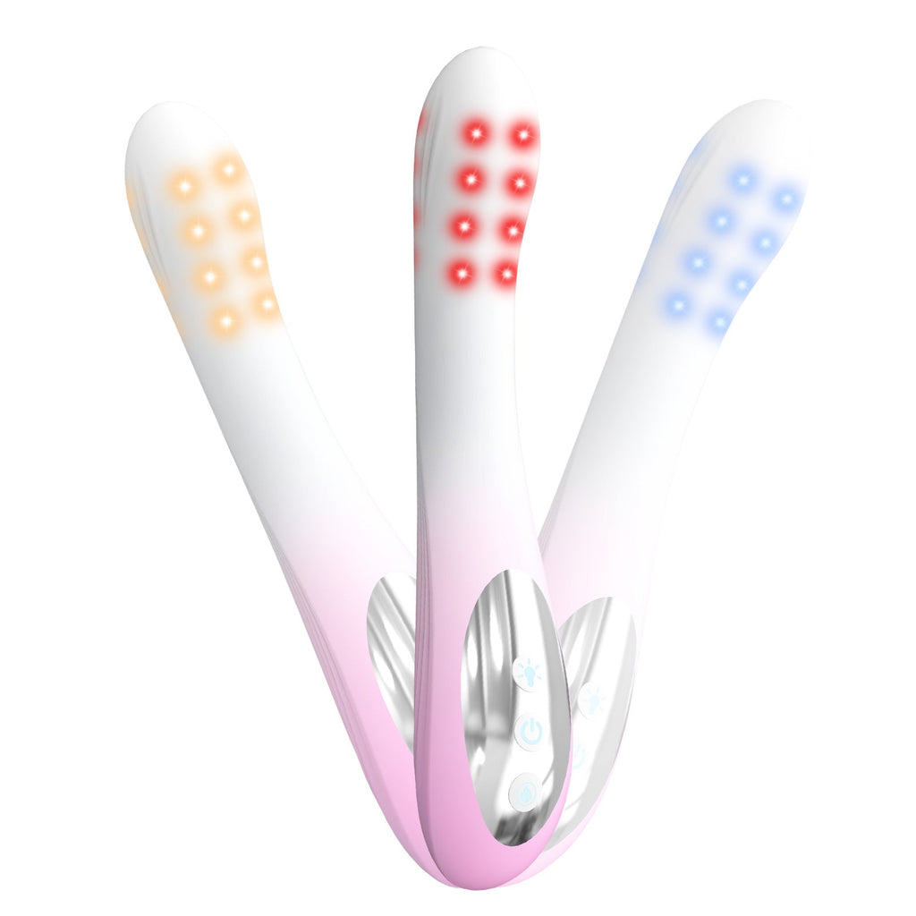 Varita de terapia de luz vibratoria para mujer con temporizador inteligente
