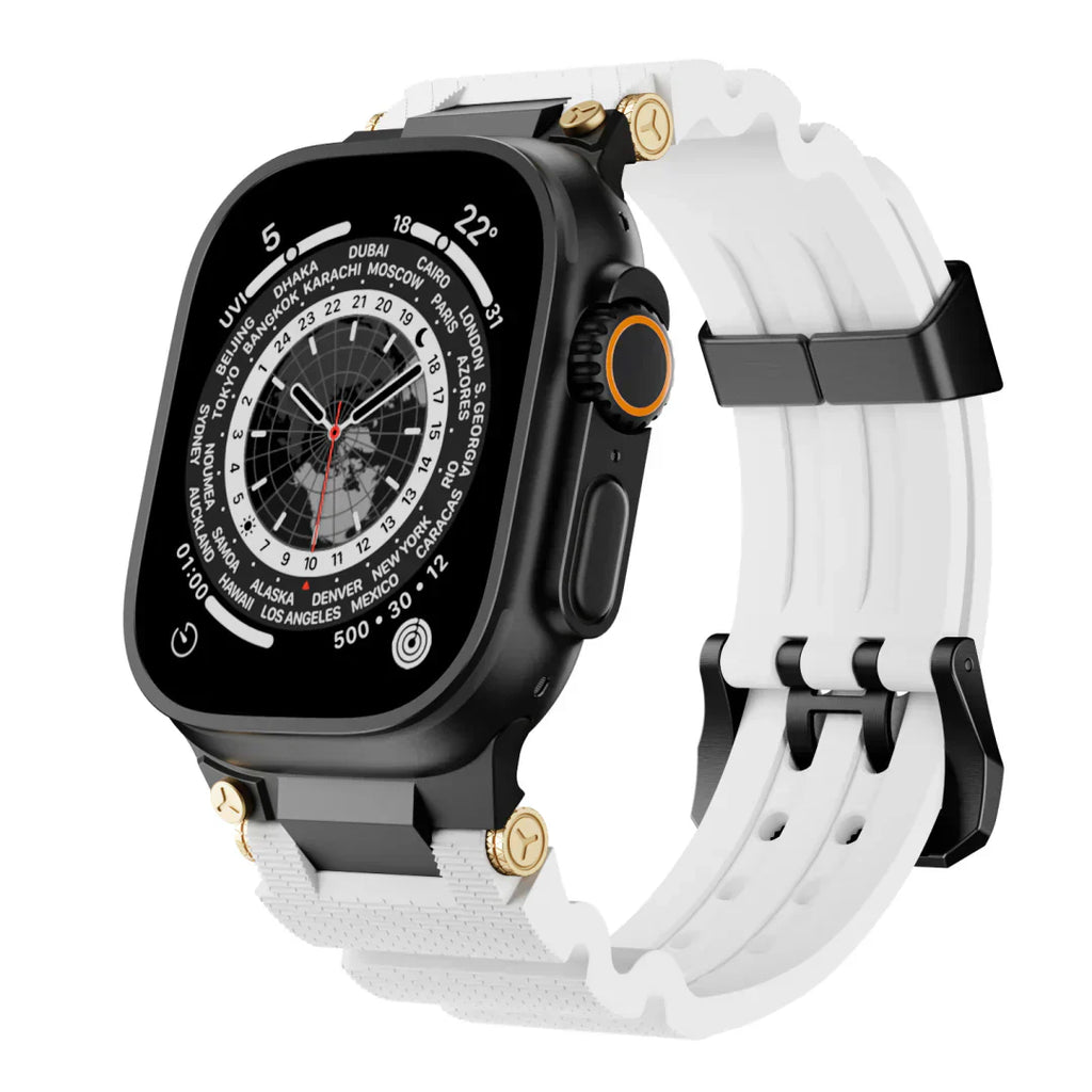 Tali Silikon ArloGear Dengan Reka Bentuk Gaya Mekanikal Untuk Apple Watch