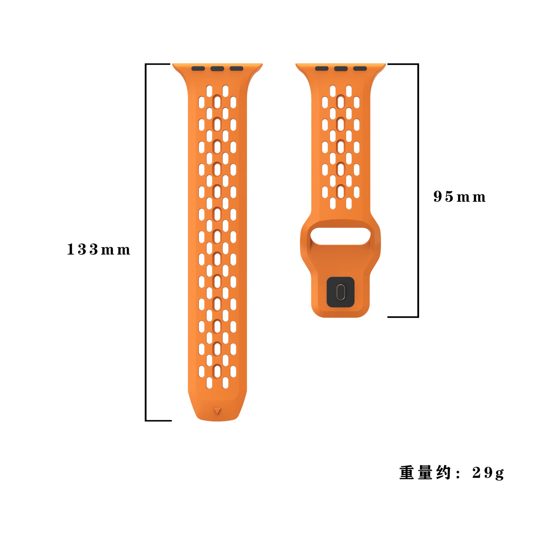 Prodyšný řemínek AeroFlex pro Apple Watch z FKM gumy