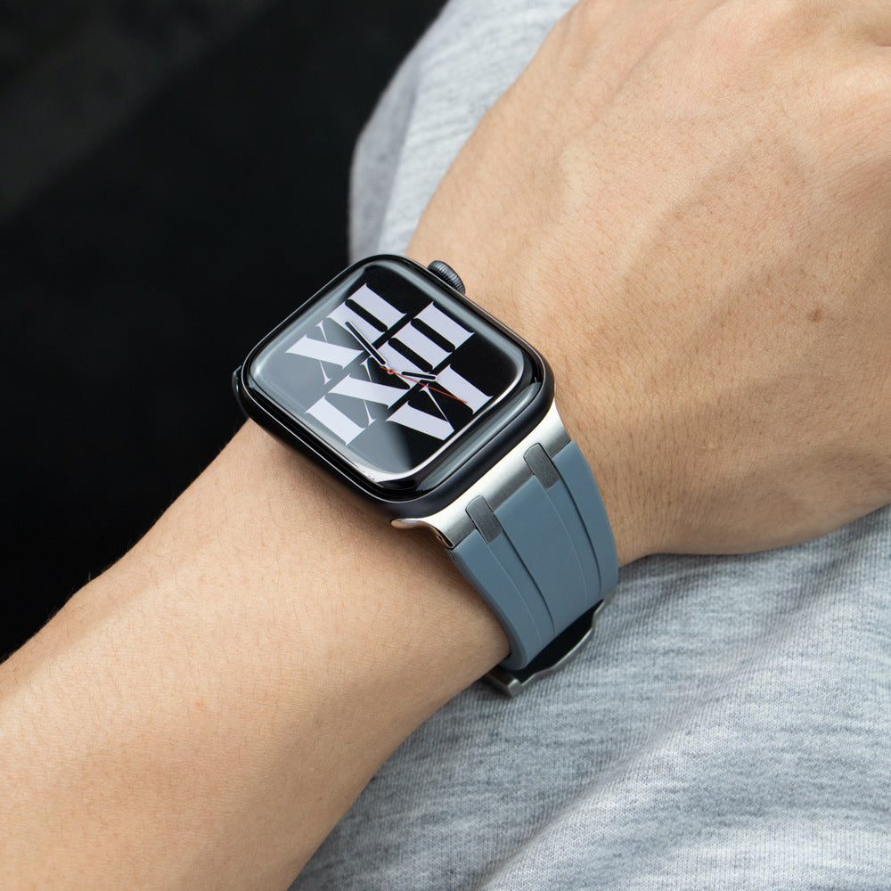 Gelang Tangan Silikon Nexal Untuk Kepala Logam Apple Watch