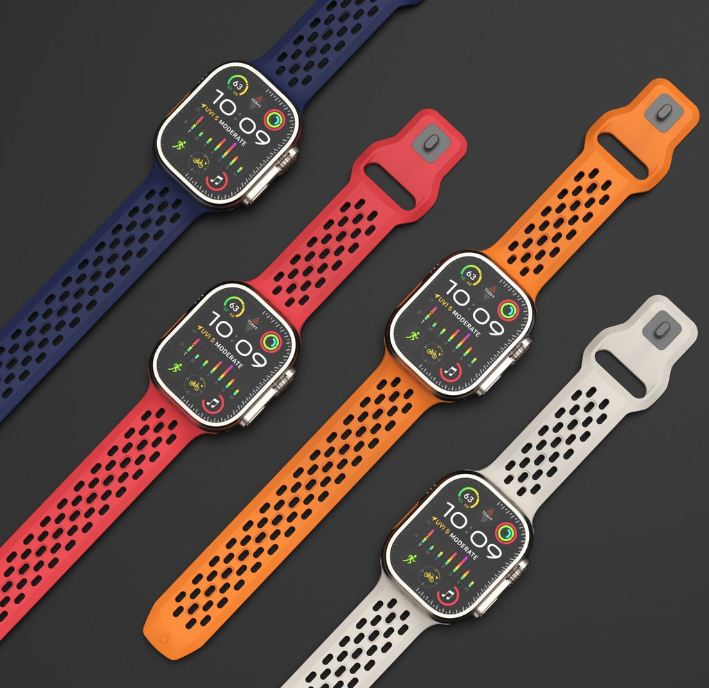 Prodyšný řemínek AeroFlex pro Apple Watch z FKM gumy