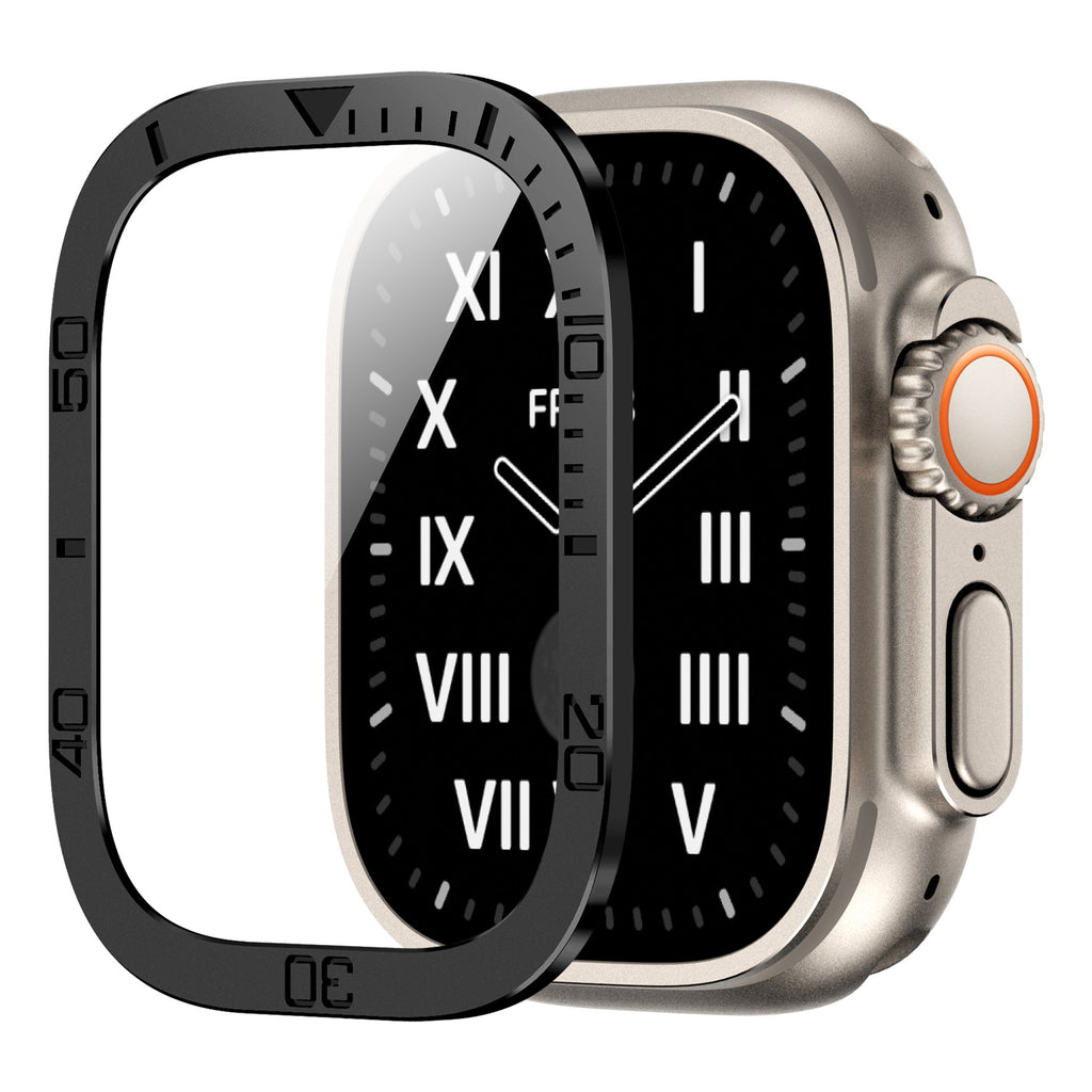 Vellon Vollflächiger gehärteter Glas-Schutz für Apple Watch Ultra 2 und Ultra