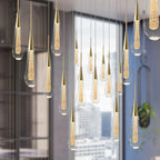 Lampada da soffitto Luneo DrizzleDrop con gocce LED morbide