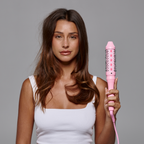 Brosse ronde céramique infrarouge avec écran LCD pour boucles brillantes et volumineuses
