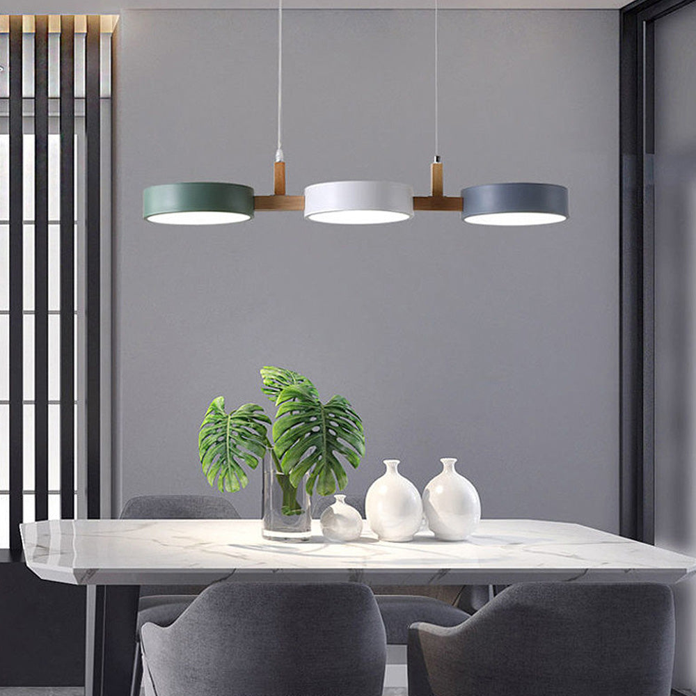 Nordic Flush Ceiling Light With Multiple Heads for Kitchens and Dining Rooms
