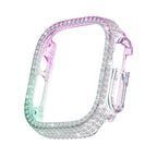 LuxeGuard Diamantbesetztes Vollschutz-Case für Apple Watch mit Displayschutzfolie
