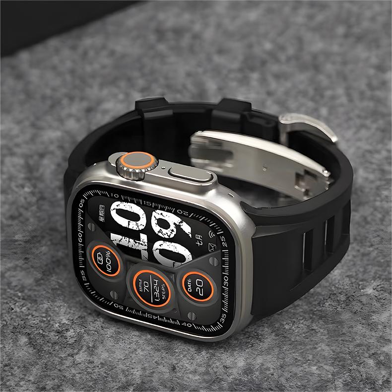 Zephra Sport FKM Replacement Band For Apple Watch Accessory