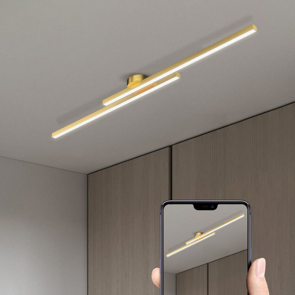 Minimalist Aluminum LED Ceiling Light By LumenVale For Living Rooms Design