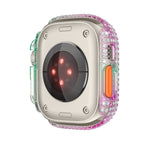 LuxeGuard Diamantbesetztes Vollschutz-Case für Apple Watch mit Displayschutzfolie