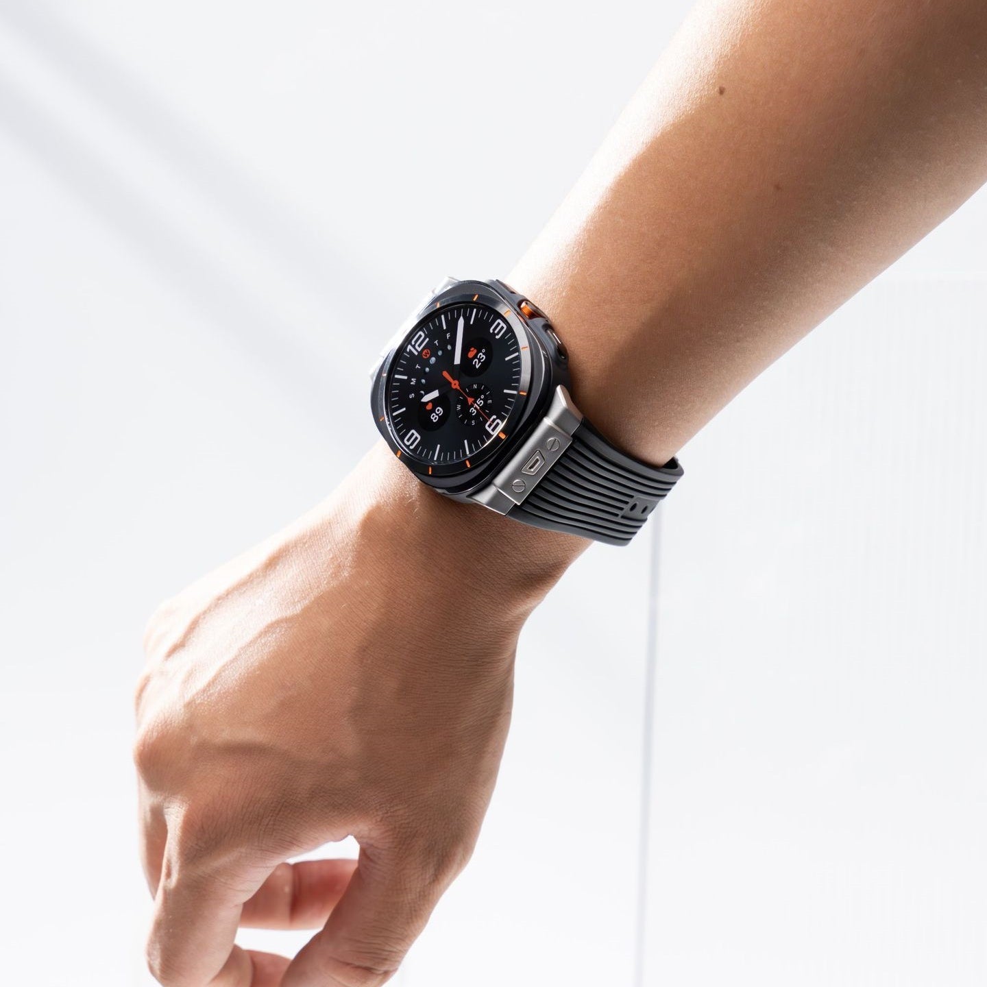 Bracelet en Silicone Épuré Mavero Pour Samsung Watch Ultra