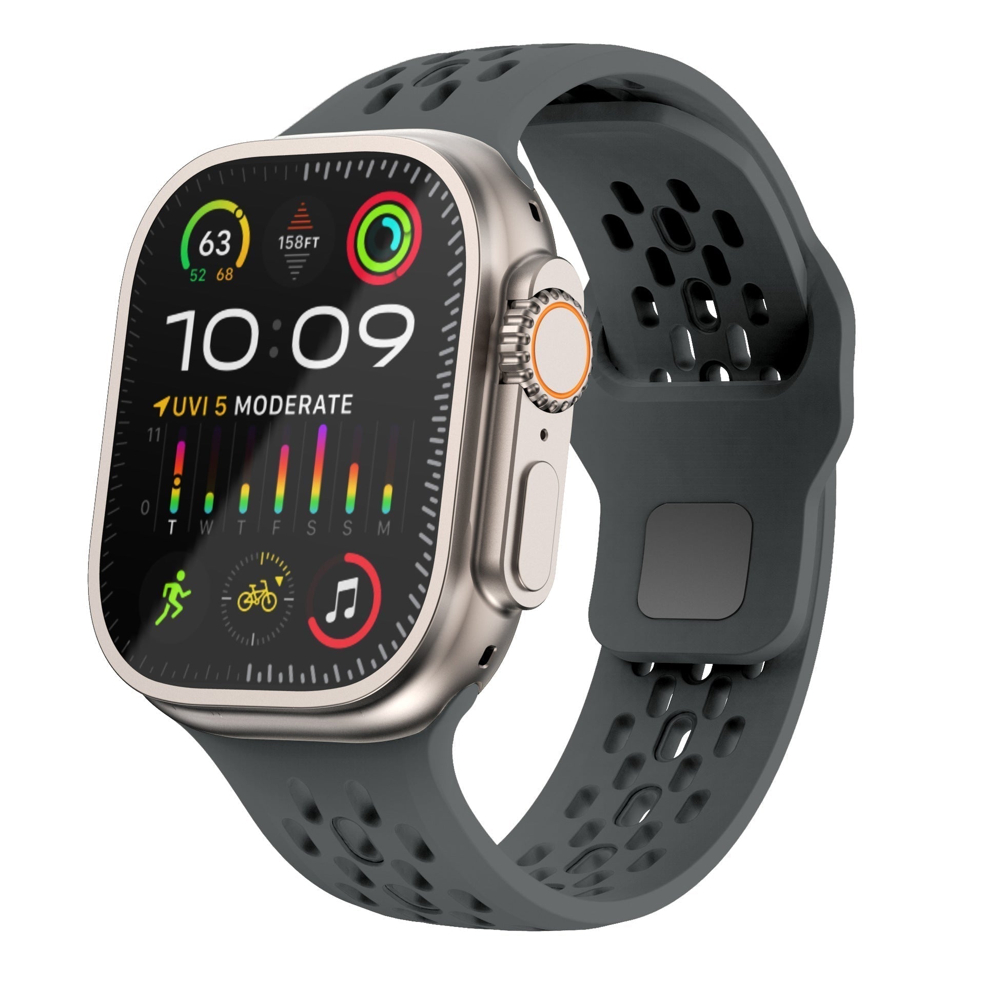 Prodyšný řemínek AeroFlex pro Apple Watch z FKM gumy