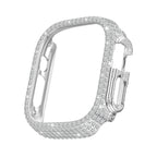 LuxeGuard Diamantbesetztes Vollschutz-Case für Apple Watch mit Displayschutzfolie