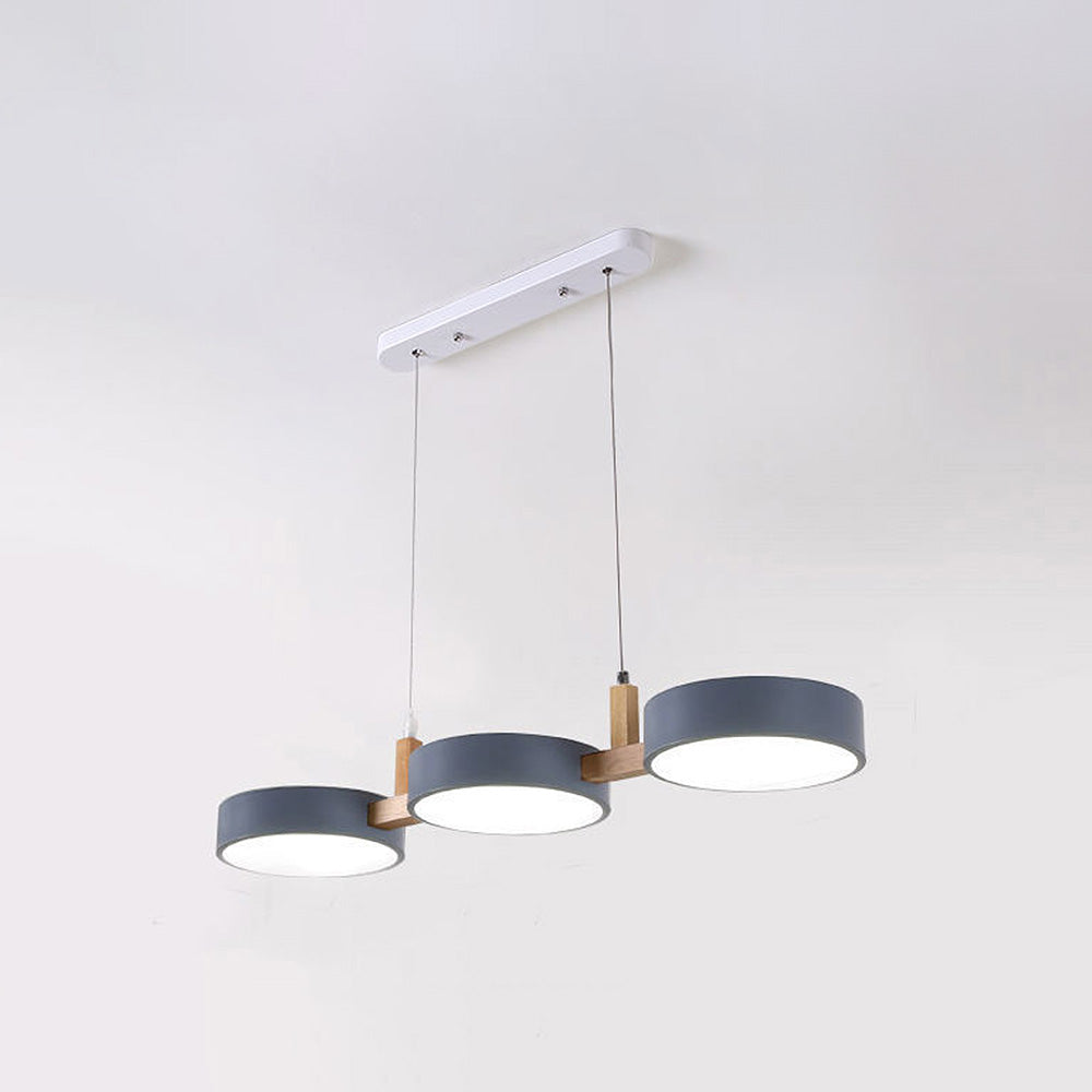 Luminária de Teto Nordic Flush com Múltiplas Cabeças para Cozinhas e Salas de Jantar