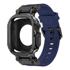 RavenTac 2'si 1 Arada TPU PC Kılıflı Fluoro Kauçuk Bant Apple Watch İçin