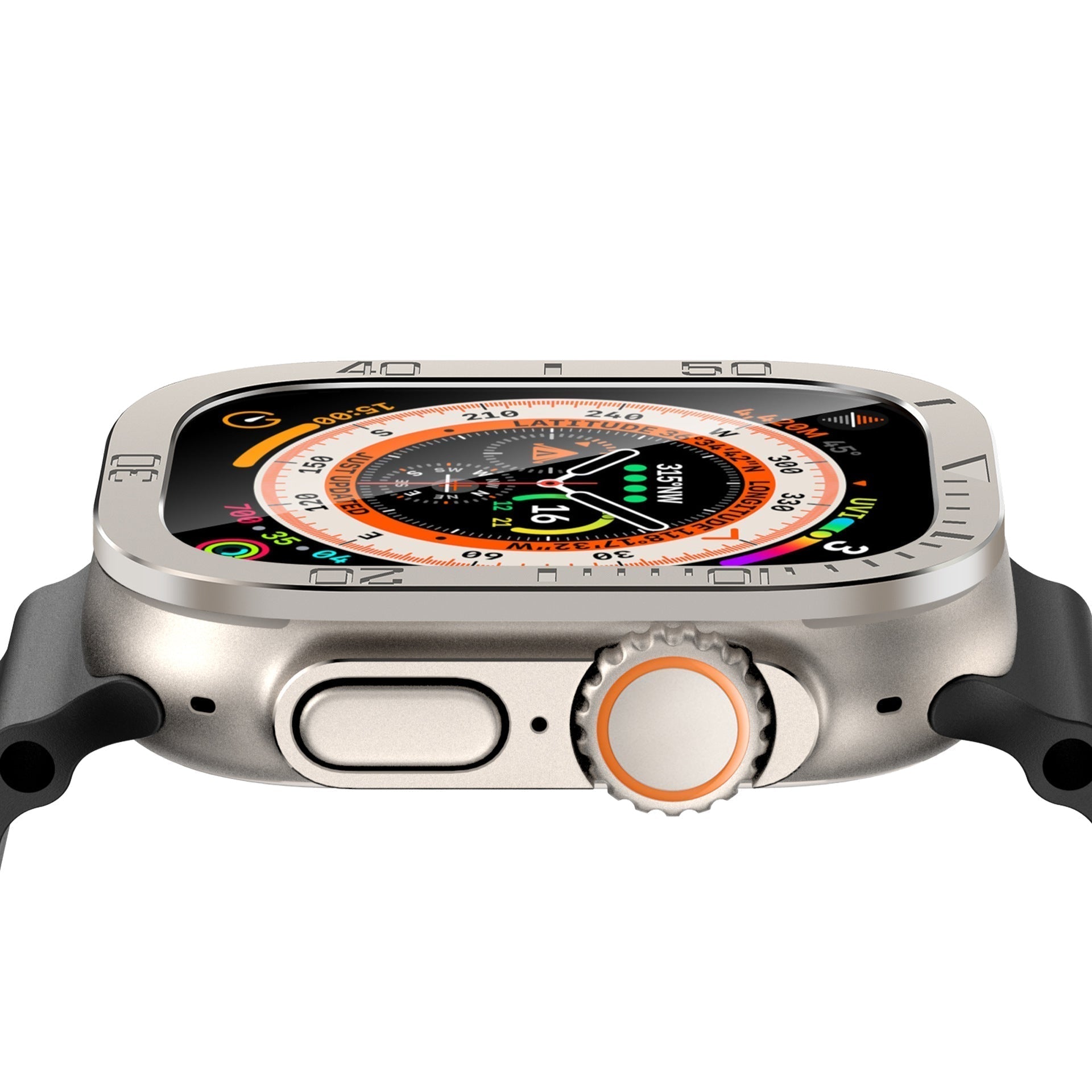 Vellon Vollflächiger gehärteter Glas-Schutz für Apple Watch Ultra 2 und Ultra
