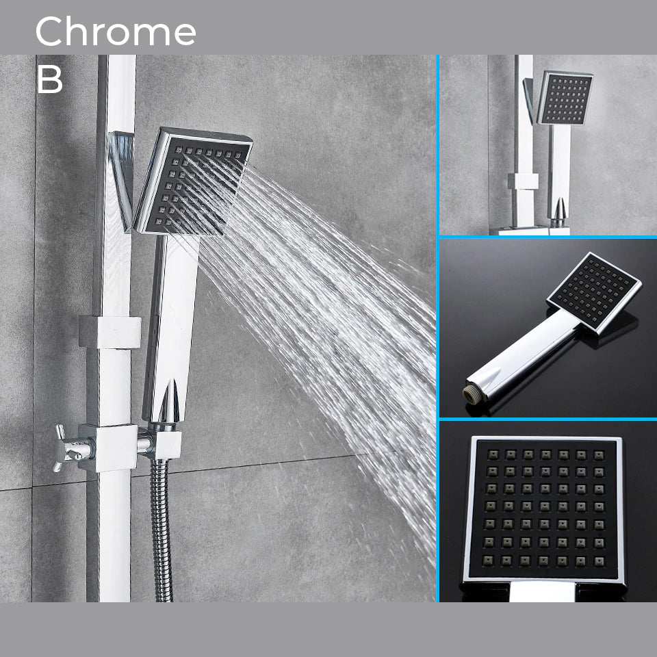 Nyra Dual Mixer Shower System With Handheld Rain Spray