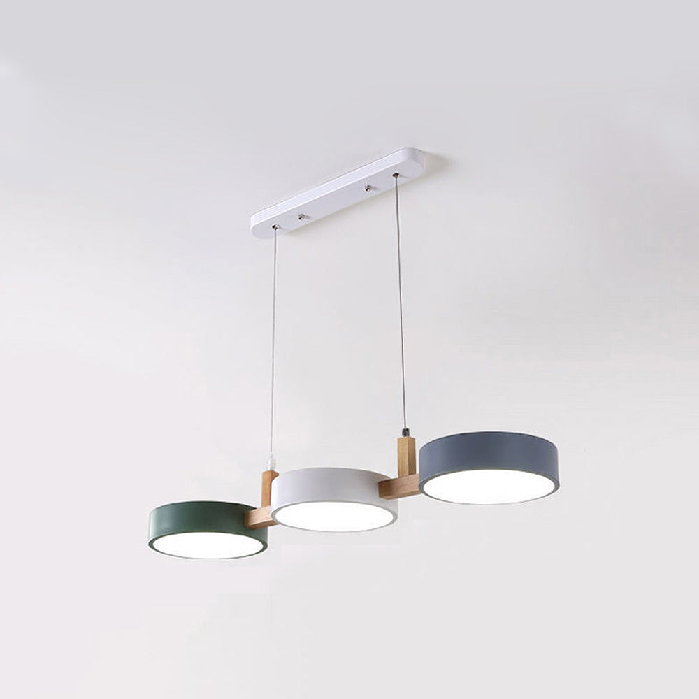 Luminária de Teto Nordic Flush com Múltiplas Cabeças para Cozinhas e Salas de Jantar