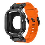 RavenTac 2'si 1 Arada TPU PC Kılıflı Fluoro Kauçuk Bant Apple Watch İçin