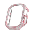 LuxeGuard Diamantbesetztes Vollschutz-Case für Apple Watch mit Displayschutzfolie