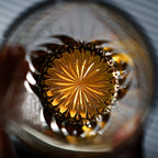 Kireno Whisky Glass With Edo Kiriko Inkstone Flame, Wooden Box Included