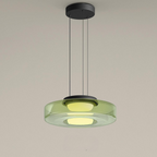 Asteron Pendant Light With Glass Ceiling Lamp In Bauhaus Style