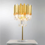 Lampada da terra e da tavolo Elyra Crystal per arredamento contemporaneo