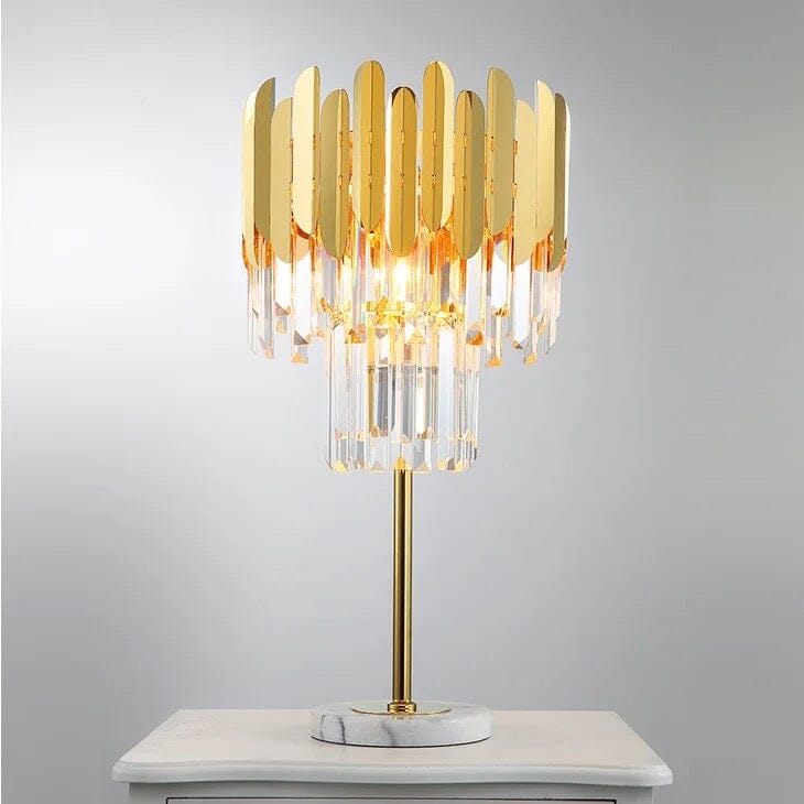 Elyra Crystal Floor Lamp And Table Lamp For Contemporary Decor