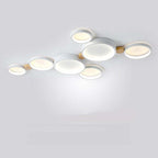 NovaLumen White Gray Metal Ceiling Light Modern Decor