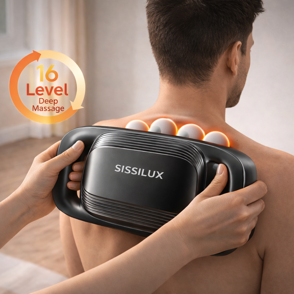 Body Reset – 20-Head Full-Coverage Massager with Red Light & Deep Percussion Relief
