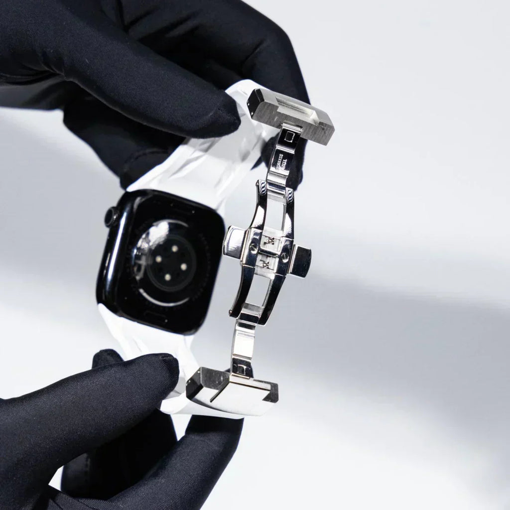 Pulseira de Borracha Liora FKM com Fivela Borboleta para Apple Watch