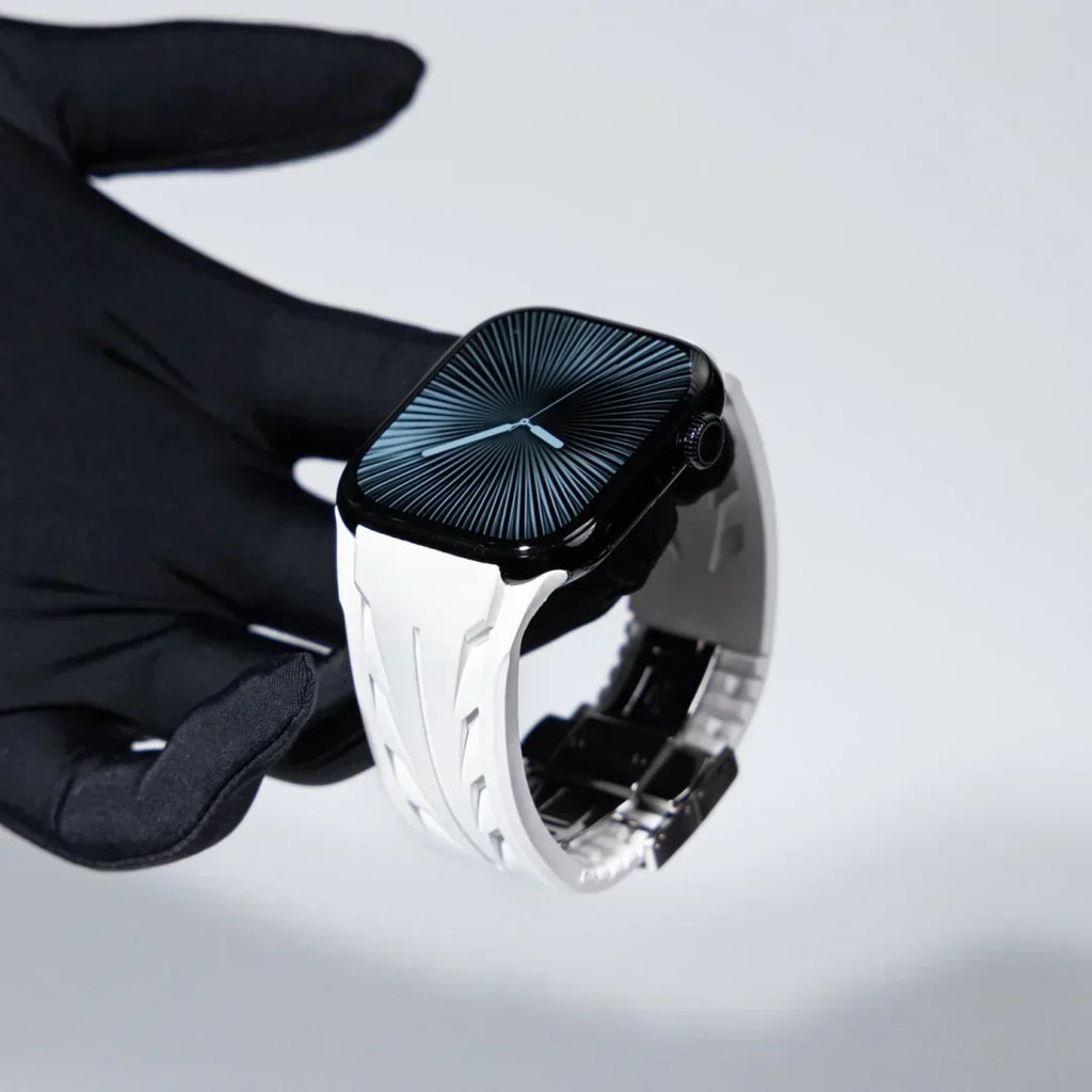 Pulseira de Borracha Liora FKM com Fivela Borboleta para Apple Watch