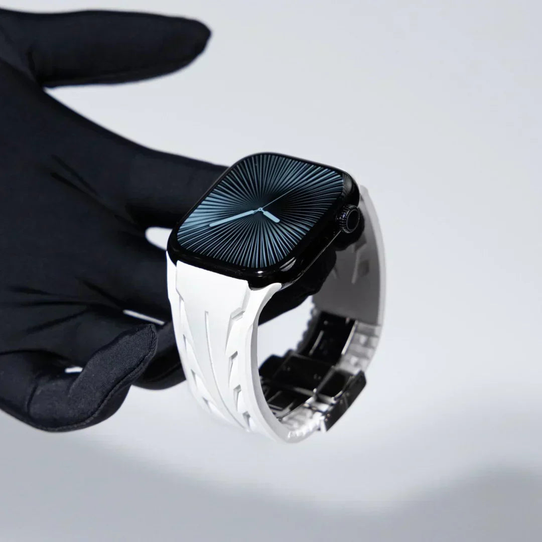 Pulseira de Borracha Liora FKM com Fivela Borboleta para Apple Watch