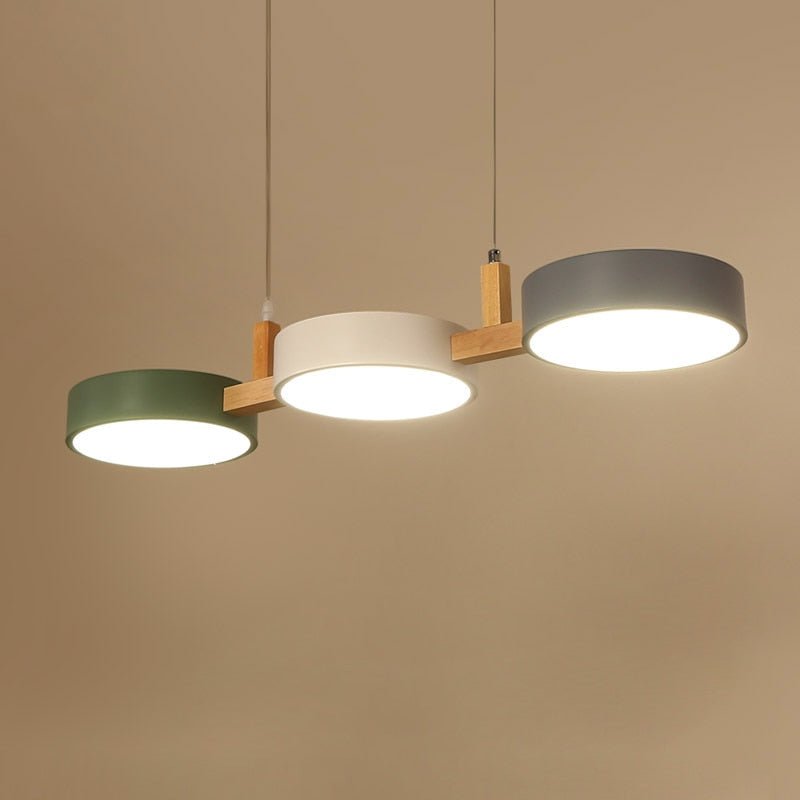 Luminária de Teto Nordic Flush com Múltiplas Cabeças para Cozinhas e Salas de Jantar