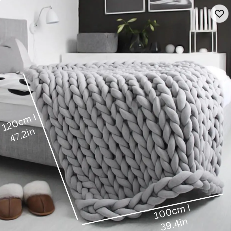 Nora Weighted Blanket With Organic Cotton, Breathable, Washable