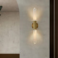 Lampada da terra in vetro Nisa Illuminazione per soggiorno in stile scandinavo