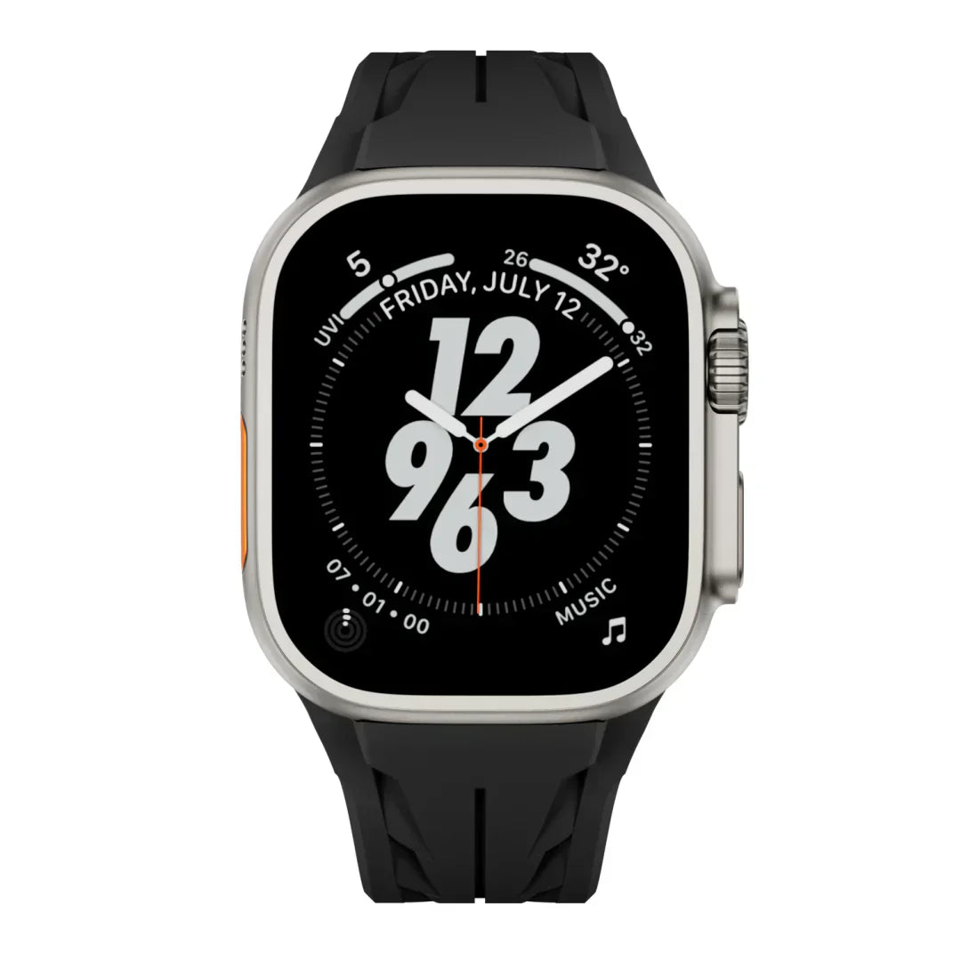 Pulseira de Borracha Liora FKM com Fivela Borboleta para Apple Watch