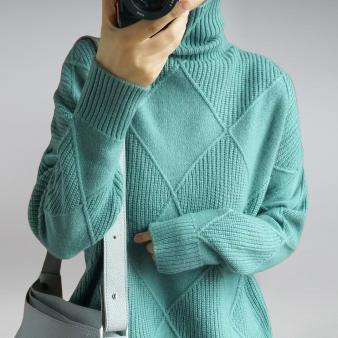 Liora Cashmere Turtleneck Sweater For Everyday Luxury Wardrobe