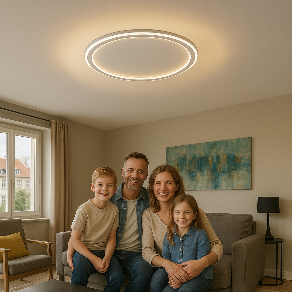 Lampu Siling LED Boleh Laras SkagaNova Nordic Dalam Putih Hangat