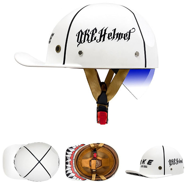 OrionRide Baseball Style DOT Helmet With ABS Shell For Motorcycles