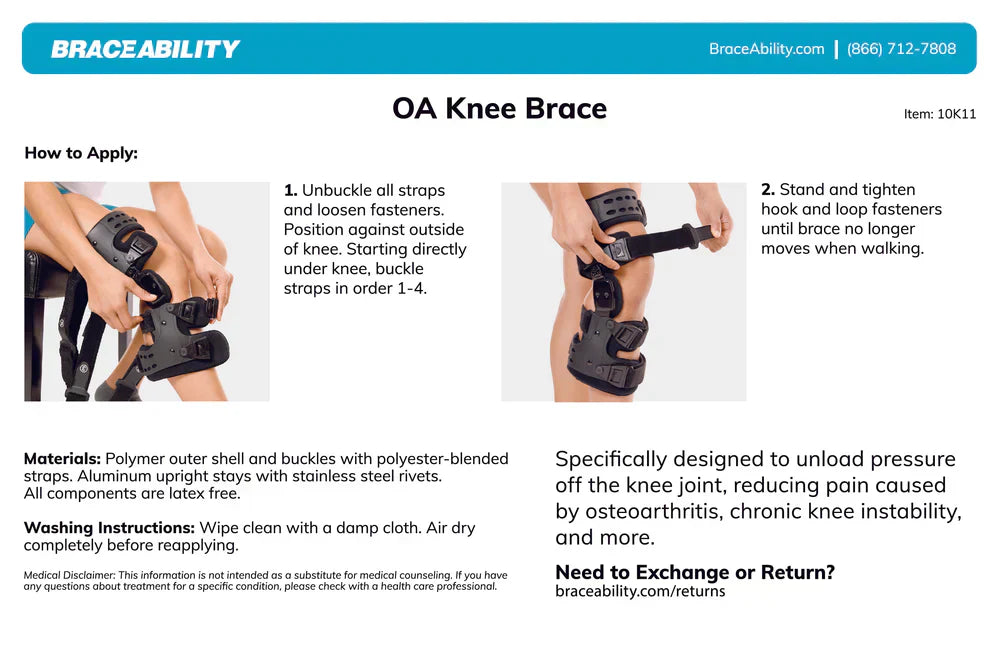 ArthroEase Medial-Lateral Knee Unloader Brace for Pain Relief