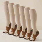 Chaussettes de compression pour voyage et confort quotidien, lot de 6