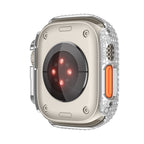LuxeGuard Diamantbesetztes Vollschutz-Case für Apple Watch mit Displayschutzfolie