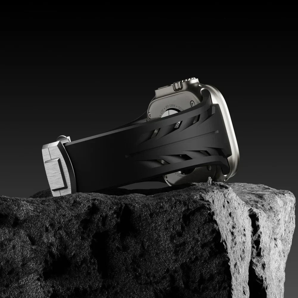Pulseira de Borracha Liora FKM com Fivela Borboleta para Apple Watch