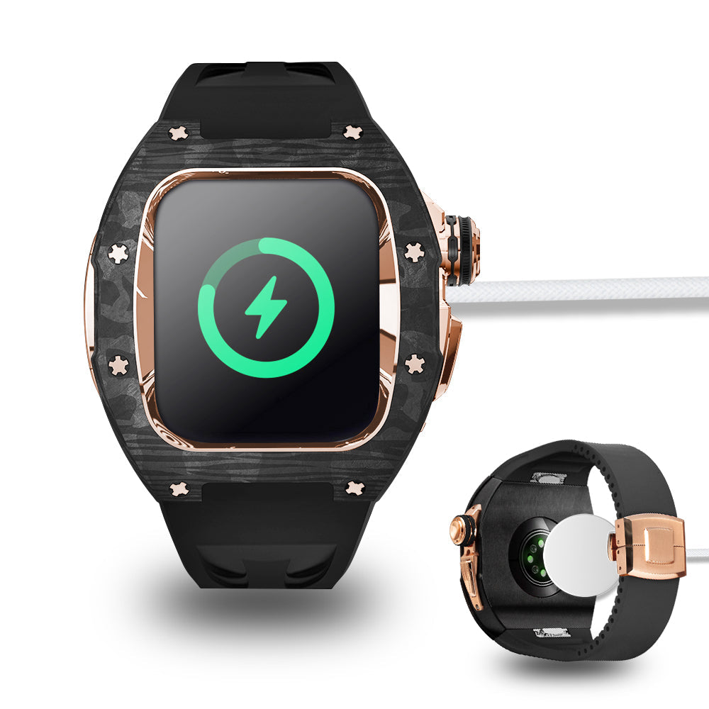 NovaCarb S10 Carbon Fiber And Titanium Apple Watch Retrofit Kit