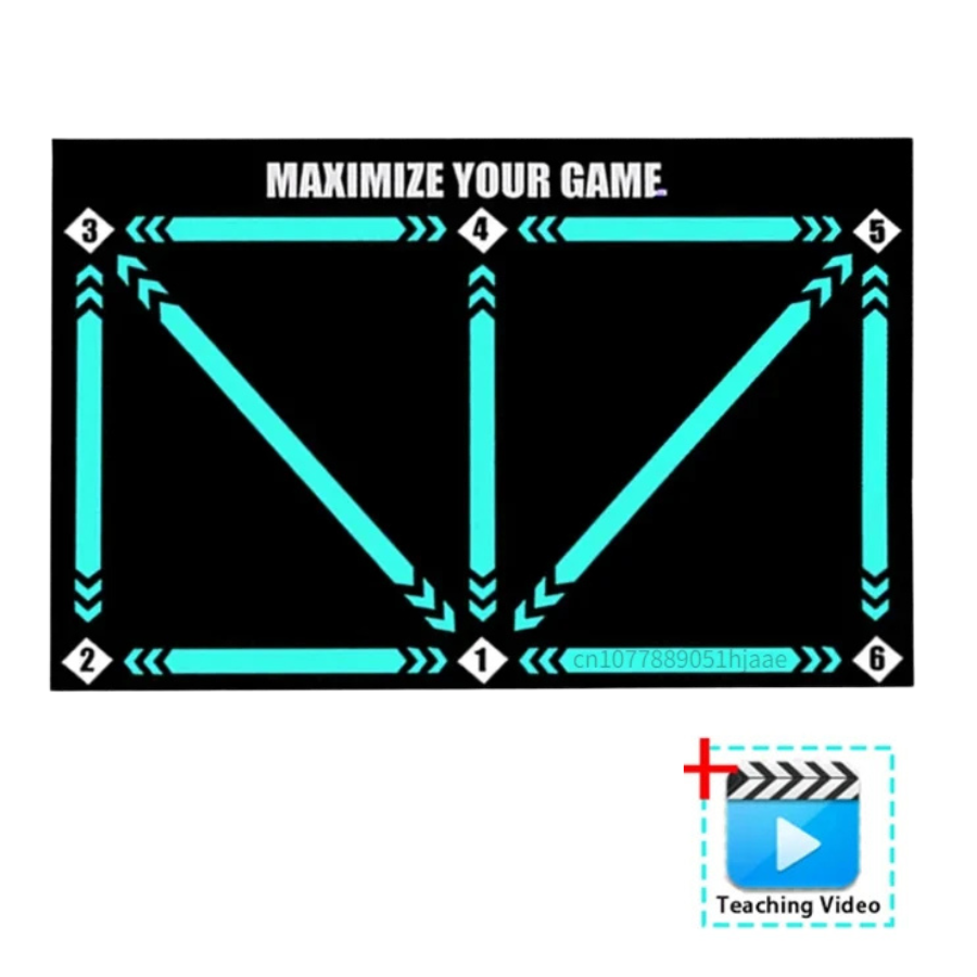 Kit de tapis de bord de touche pour vidéos d'entraînement de football à domicile