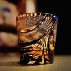 Takumi Soaring Dragon Szklanka do whisky, ręcznie wykonana, w drewnianym pudełku